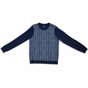 Apt. 9 Seriously Soft 
Knit Sweater Men's Long Sleeve Blue Wool Blend